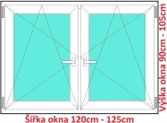 Okna OS+OS SOFT ka 120 a 125cm x vka 90-105cm