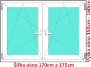 Okna OS+OS SOFT ka 170 a 175cm x vka 150-160cm