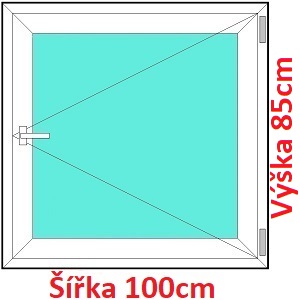 Plastov okna O SOFT ka 95 a 100cm Plastov okno 100x85 cm, otevrav, Soft