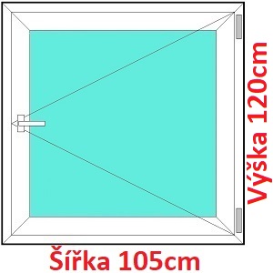 Plastov okna O SOFT ka 105 a 110cm Plastov okno 105x120 cm, otevrav, Soft