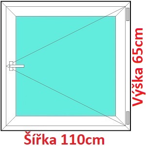 Plastov okna O SOFT ka 105 a 110cm Plastov okno 110x65 cm, otevrav, Soft