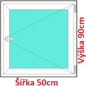 Plastov okna O SOFT ka 50, 55 a 60cm Plastov okno 50x90 cm, otevrav, Soft