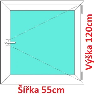 Plastov okna O SOFT ka 50, 55 a 60cm Plastov okno 55x120 cm, otevrav, Soft