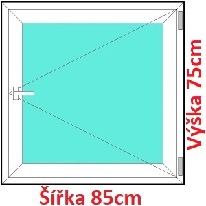Plastov okna O SOFT ka 85 a 90cm Plastov okno 85x75 cm, otevrav, Soft