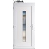 Vchodov dvere plastov Soft Hana biele 88x198 cm, av (Obr. 0)