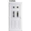 Plastov vchodov dvere Soft Becca biele 98x198 cm, av (Obr. 0)