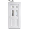 Plastov vchodov dvere Soft Becca biele 98x198 cm, av (Obr. 1)