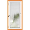 Lacn vchodov dvere plastov Soft WDS 3/3 sklo Krizet biele 88x198 cm, av (Obr. 1)