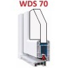 Lacn vchodov dvere plastov Soft WDS 3/3 sklo Krizet biele 98x198 cm, av (Obr. 0)
