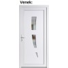 Vchodov plastov dvere Soft 123 biele 88x198 cm, av (Obr. 1)