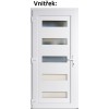 Vchodov plastov dvere Soft 6300 biele 98x198 cm, av (Obr. 0)