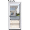 Lacn vchodov dvere plastov Soft WDS 3/3 sklo re biele 88x198 cm, av, otvranie VON (Obr. 1)