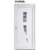 Vchodov plastov dvere Soft 123 biele 88x198 cm, av, otvranie VON (Obr. 0)