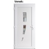 Vchodov plastov dvere Soft 123 biele 88x198 cm, av, otvranie VON (Obr. 1)
