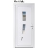 Vchodov plastov dvere Soft 123 biele 88x198 cm, prave, otvranie VON (Obr. 0)