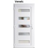 Vchodov plastov dvere Soft 6300 biele 98x198 cm, av, otvranie VON (Obr. 1)