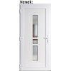 Plastov vchodov dvere Soft Megan biele 100x210 cm, av, otvranie VON (Obr. 1)