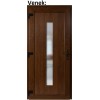 Plastov vchodov dvere Soft Hana, Zlat dub/biela, 100x210 cm, av, otvranie VON (Obr. 1)