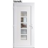 Plastov vchodov dvere Soft Lucy biele 100x210 cm, av, otvranie VON (Obr. 1)