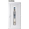 Plastov vchodov dvere Soft Hana Inox biele 100x210 cm, prav (Obr. 0)