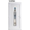 Plastov vchodov dvere Soft Hana Inox biele 88x198 cm, av (Obr. 0)