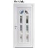 Plastov vchodov dvere Soft Linda biele 100x210 cm, av, otvranie VON (Obr. 0)
