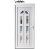 Plastov vchodov dvere Soft Linda biele 98x198 cm, prav, otvranie VON (Obr. 0)