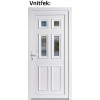 Plastov vchodov dvere Soft Becca biele 100x210 cm, av, otvranie VON (Obr. 0)