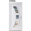Vchodov plastov dvere Soft 3D 5901 biele 100x210 cm, prav, otvranie VON (Obr. 0)