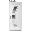 Vchodov plastov dvere Soft 3D 5901 Zlat dub / Biela 100x210 cm, av, otvranie VON (Obr. 0)