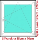 Plastová okna OS SOFT šířka 65 a 70cm x výška 170-220cm 