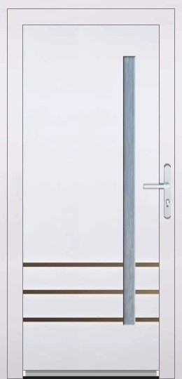 Vchodové plastové dveře Plastové dveře-venkovní Soft Bruno