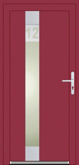 Jednokřídlé dveře Soft Inox Plastové dveře-venkovní Soft Tara