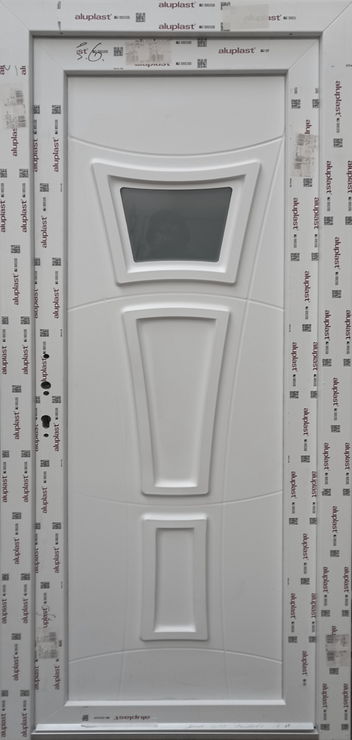 Vpredaj oken a dver! Vedlej plastov vchodov dvee Soft 2023-78 Bl/Bl 75x195cm, Lev, Dovnit