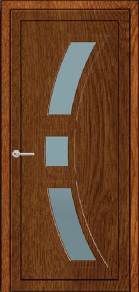 Jednokřídlé dveře Soft 3D Vchodové plastové dveře Soft Alex