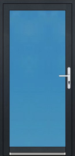 Jednokřídlé dveře Soft Sloupkové Vchodové plastové dveře Soft 3/3 sklo