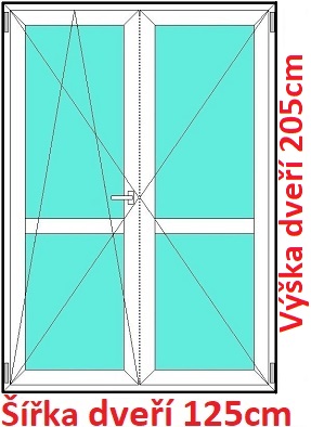 Dvojkrdlov balknov dvere s priekou 125x205 cm, otvrav a sklopn, Soft
Kliknutm zobrazte detail obrzku.