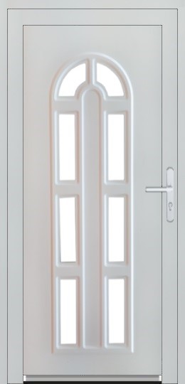 Jednokřídlé dveře Soft 3D Plastové vchodové dveře Soft Linda