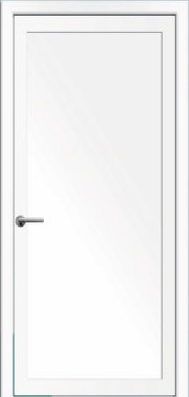 Levné bílé vchodové plastové dveře Soft Emily