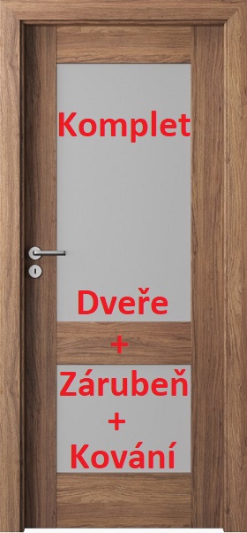 Levné Interiérové dveře VERTE Premium C.2 - komplet dveře+zárubeň + kování