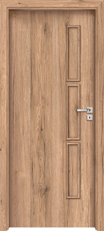 Levné Interiérové dveře INVADO Caprio 3 - komplet dveře+zárubeň + kování