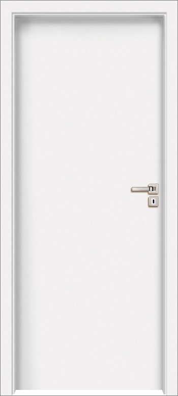 Levné dveře INVADO - AKCE Levné Interiérové dveře INVADO Norma DECOR 1 Bílá - komplet dveře+zárubeň + kování