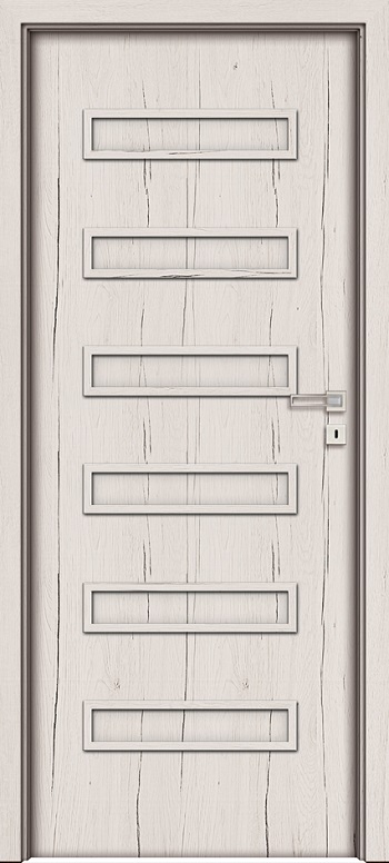 Levné dveře INVADO Plné, Virgo, Libra - AKCE Levné Interiérové dveře INVADO Virgo 3 - komplet dveře+zárubeň + kování