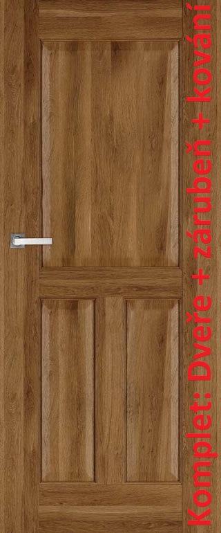 Interiérové dveře Levné Interiérové dveře DRE Nestor 1 - komplet dveře + zárubeň + kování