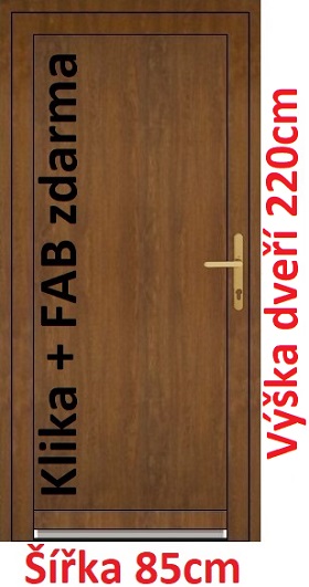 Vchodové dveře Emily Akce! - šířka 85cm Vchodové plastové dveře plné Soft Emily 85x220 cm - Akce!