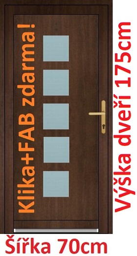 Vchodové dveře Lucy Akce! - šířka 70cm Vchodové plastové dveře Soft Lucy 70x175 cm - Akce!