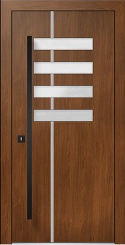 Hliníkové vchodové dveře INOX Hliníkové vchodové dveře SOFT 1418