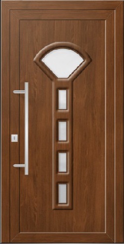 Hliníkové vchodové dveře 3D Hliníkové vchodové dveře SOFT Dora