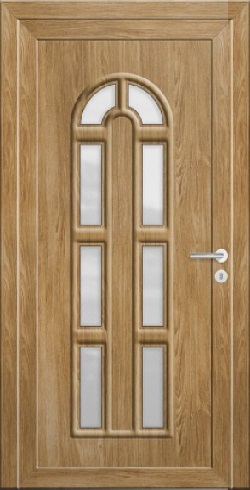 Hliníkové vchodové dveře 3D Hliníkové vchodové dveře SOFT Ella