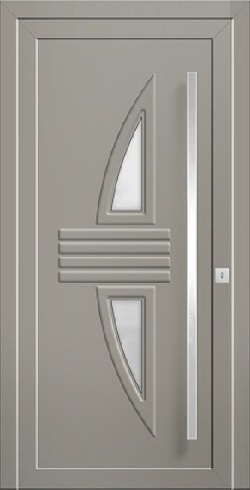 Hliníkové vchodové dveře 3D Hliníkové vchodové dveře SOFT Greta
